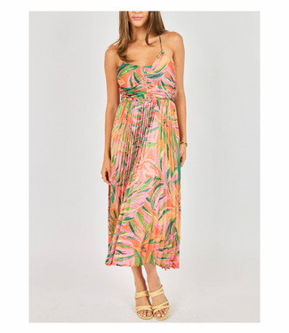 Sunset Ridge Pleated Midi Dress