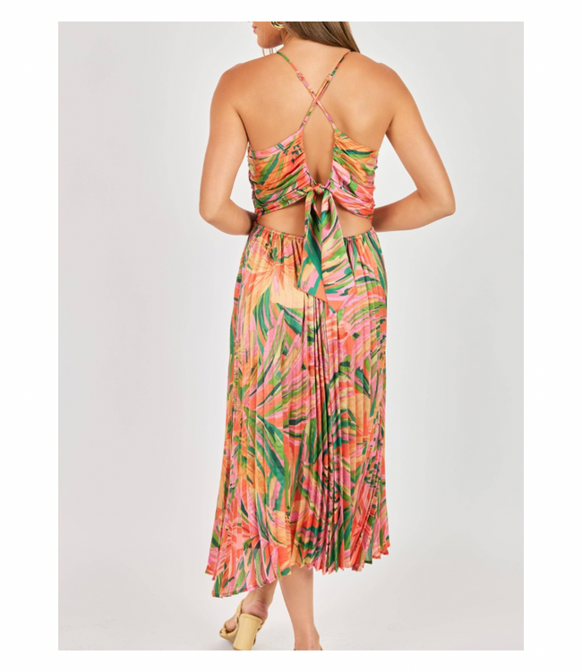 Sunset Ridge Pleated Midi Dress