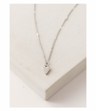 Everly Heart Necklace - Silver