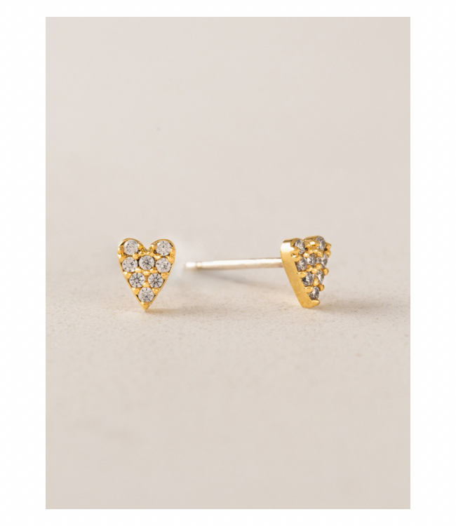 Flutter Stud Earrings - Gold
