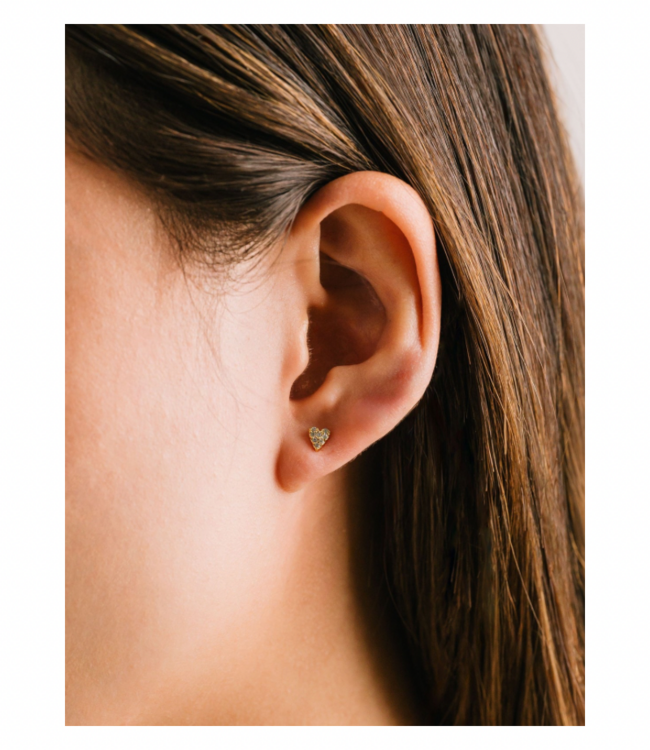 Flutter Stud Earrings - Gold