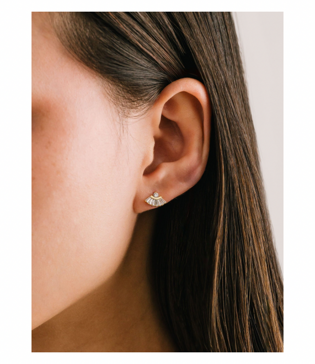 Rene Stud Earrings Gold