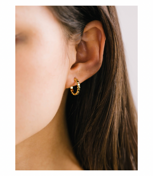 Cleo Hoop Earrings Gold