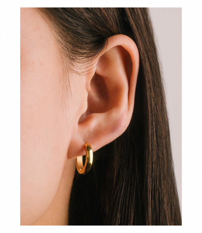 Maya 13mm Hoop Earrings Gold