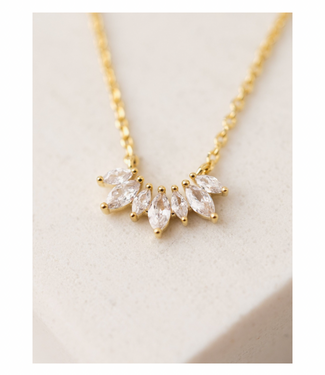 Crown Necklace Clear