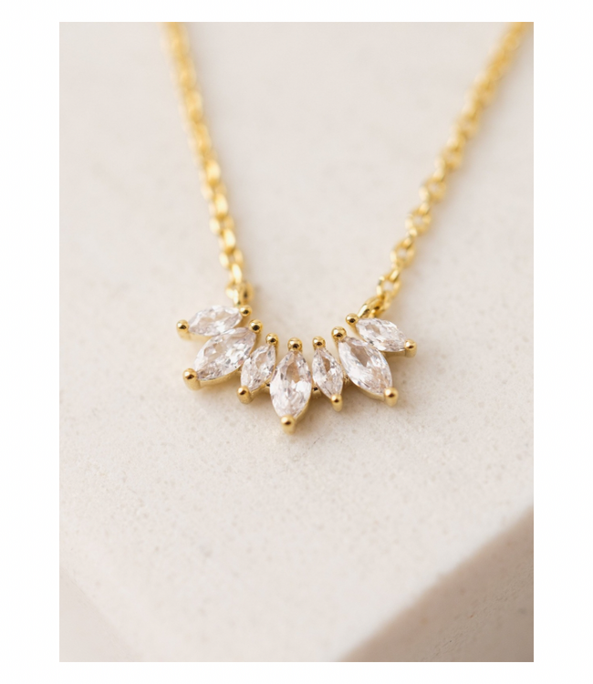 Crown Necklace Clear