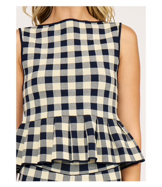 Lucy Paris Clara Peplum Knit Top