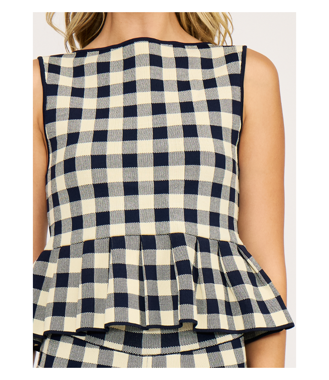 Clara Peplum Knit Top