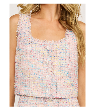 Lucy Paris Lisa Cropped Vest