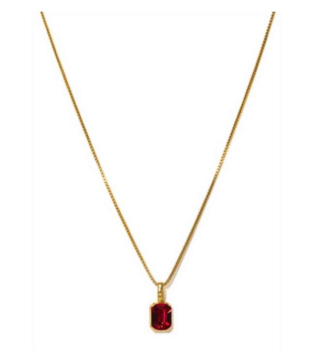 Waterproof Birthstone Necklace - JUL