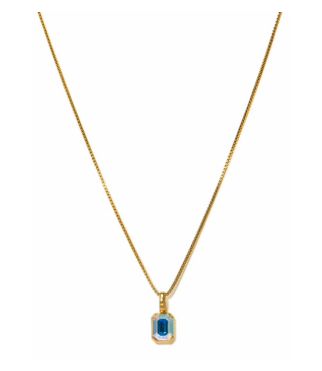 Waterproof Birthstone Necklace - JUN