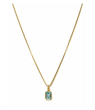 Waterproof Birthstone Necklace - MAR