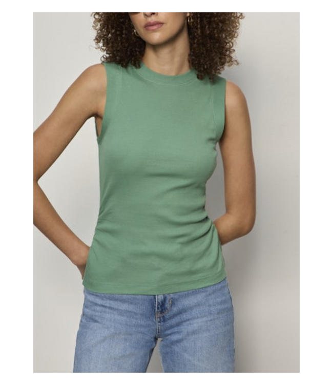 Ribbed Ruched Tank