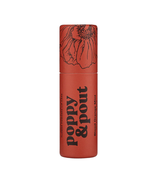 Poppy & Pout Lip Balm, Blood Orange Mint
