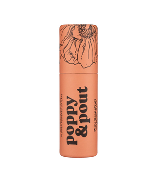 Poppy & Pout Lip Balm, Pink Grapefruit
