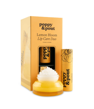Poppy & Pout Lip Care Duo, Lemon Bloom