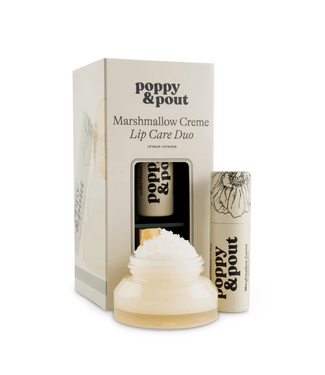 Poppy & Pout Lip Care Duo, Marshmallow Creme