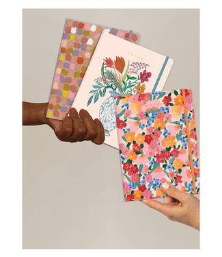 Market Flowers Sewn Trio Notebook Set