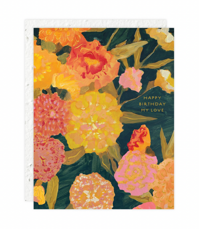 Marigolds Birthday Card