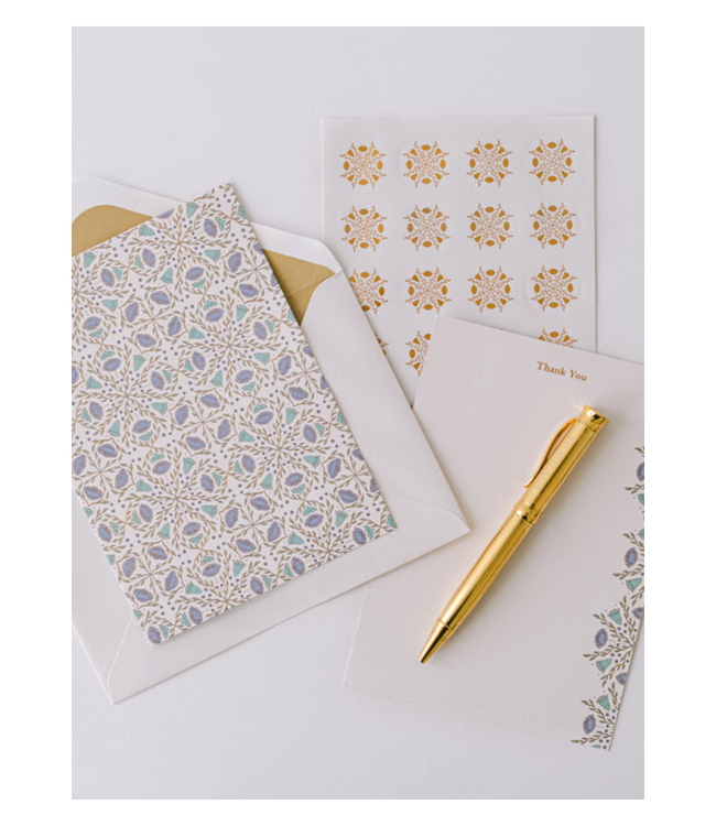 Folk Pattern Luxury Thank You Set