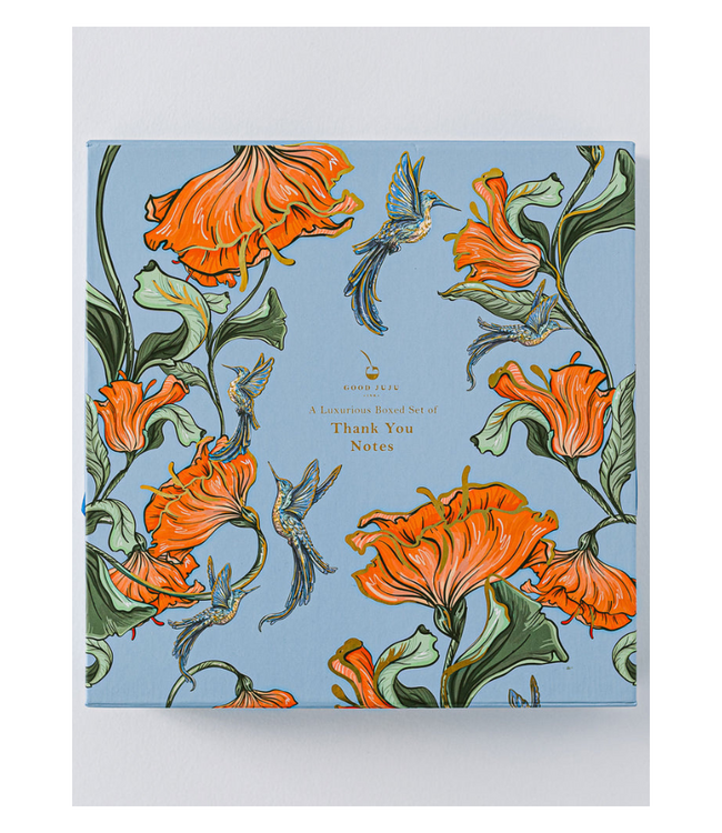 Hummingbird Luxury Thank You Set (Blue)