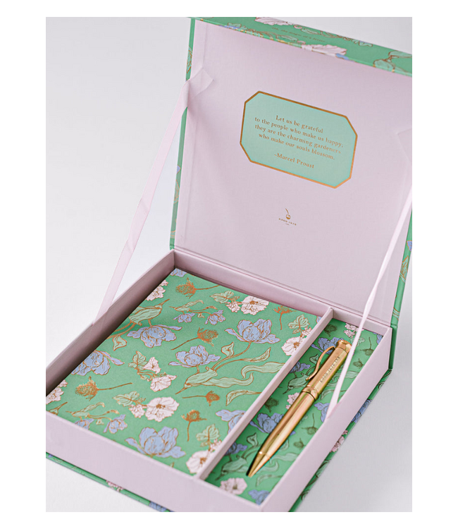 Les Fleurs Parisiennes Luxury Stationery Set (Gree