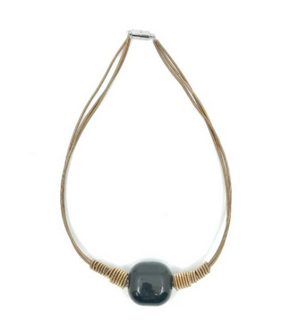Sea Lily 3 Strand Short Champagne P.W. Necklace