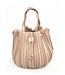 Sea Lily Camel pleated bucket bag