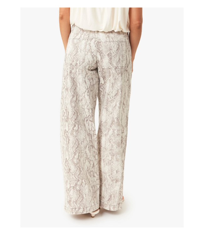 Aiden Snakeskin Relaxed Barrel Jeans