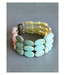 David Aubrey Jewelry Blush Pink, Turquoise, Yellow Jade Bracelet