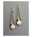 David Aubrey Jewelry Mother-of-Pearl and Gold Hematite Earrings