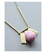 David Aubrey Jewelry Purple Art Deco Pendant Necklace