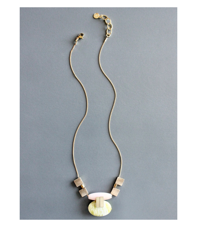 Triple Strand Rhodochrosite and Jade Necklace