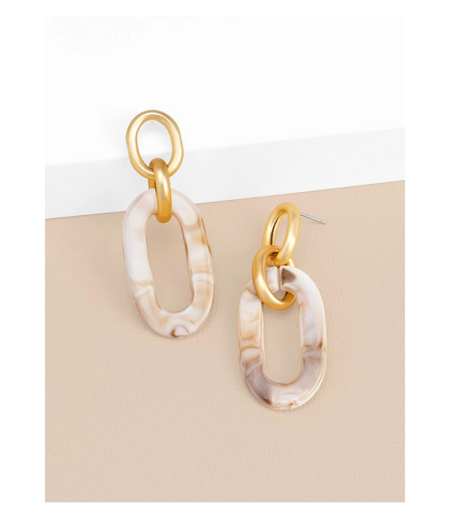 Isla Earrings Beige