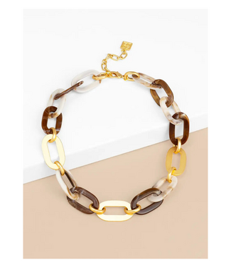 ZENZII Isla Necklace Beige