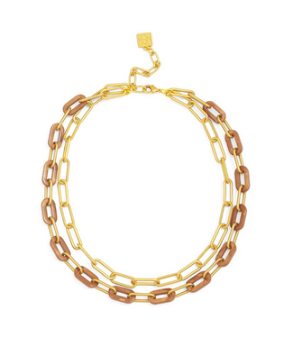 Lenna  Necklace Brown