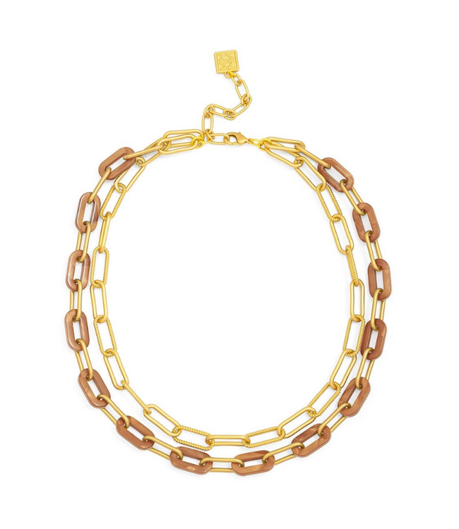 Lenna  Necklace Brown
