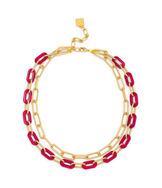 ZENZII Lenna  Necklace Hot Pink