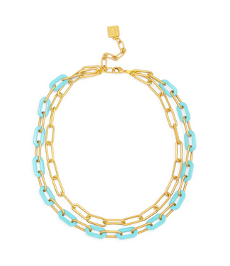 ZENZII Lenna Necklace Bright Blue
