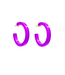 ZENZII Madision Hoop Earrings Purple