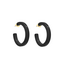 ZENZII Madison Hoop Earrings Black