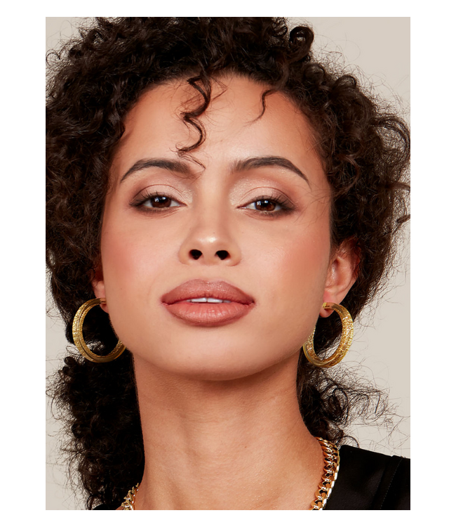Madison Hoop Earrings Gold