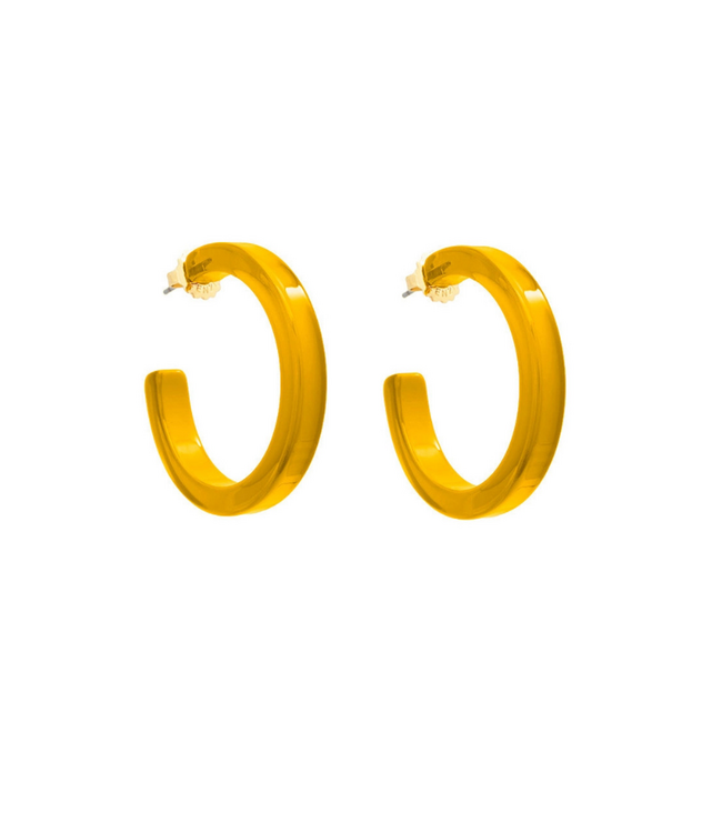 Madison Hoop Earrings Honey