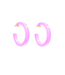 ZENZII Madison Hoop Earrings Lavender