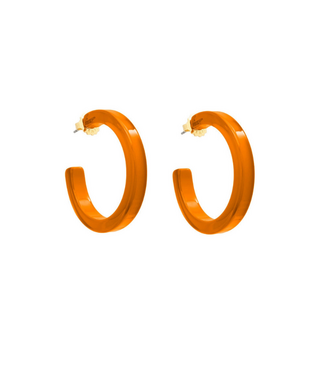 Madison Hoop Earrings Orange