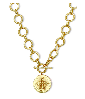 Karine Sultan Queen Bee Toggle Necklace