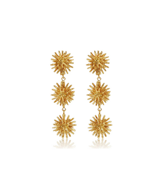 Karine Sultan Starburst Cluster Linear Earrings