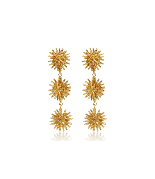 Starburst Cluster Linear Earrings