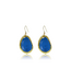 Karine Sultan Vivid Gems Simple Earrings-Blue