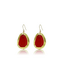 Karine Sultan Vivid Gems Simple Earrings-Red